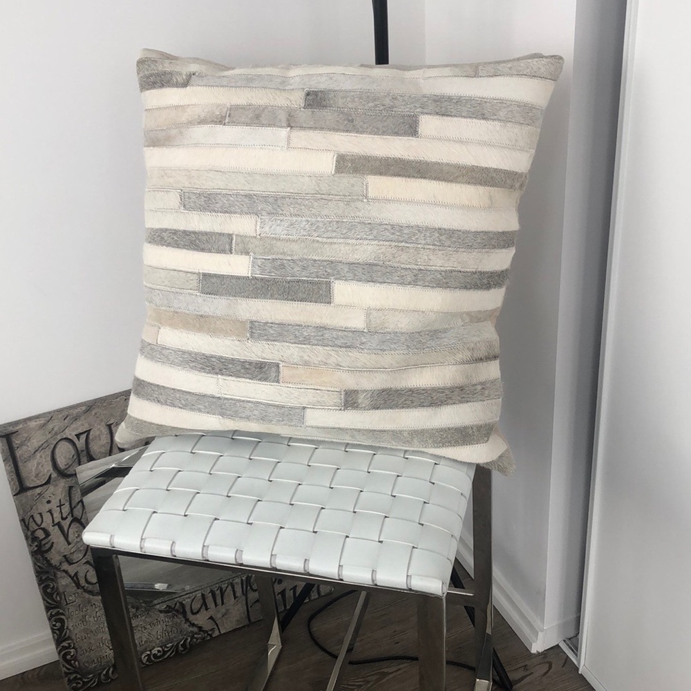 Z Gallerie Natural Cowhide Accent Pillow